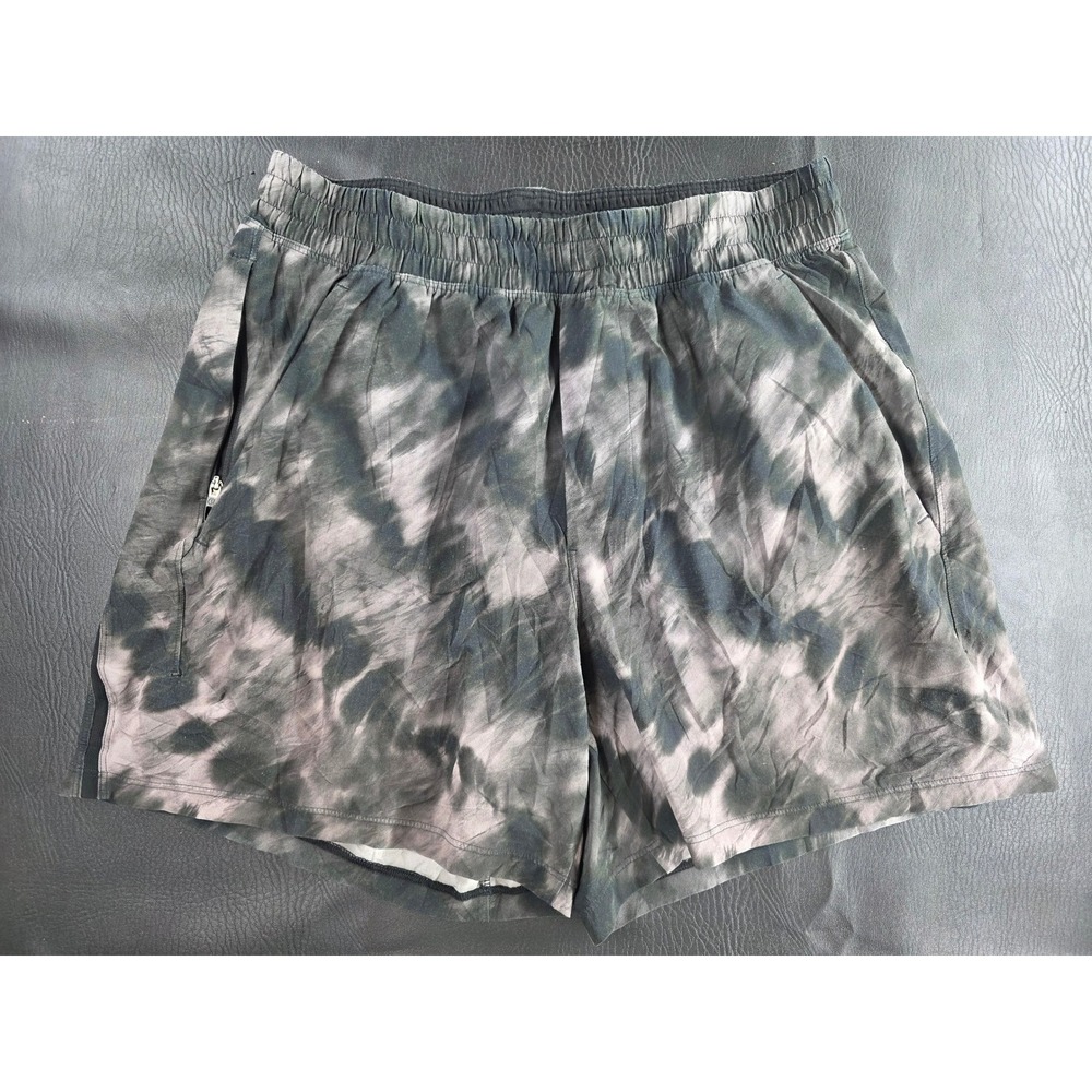Lululemon Pace Breaker Lined Short Tie Dye Black Grey LM7B85S S